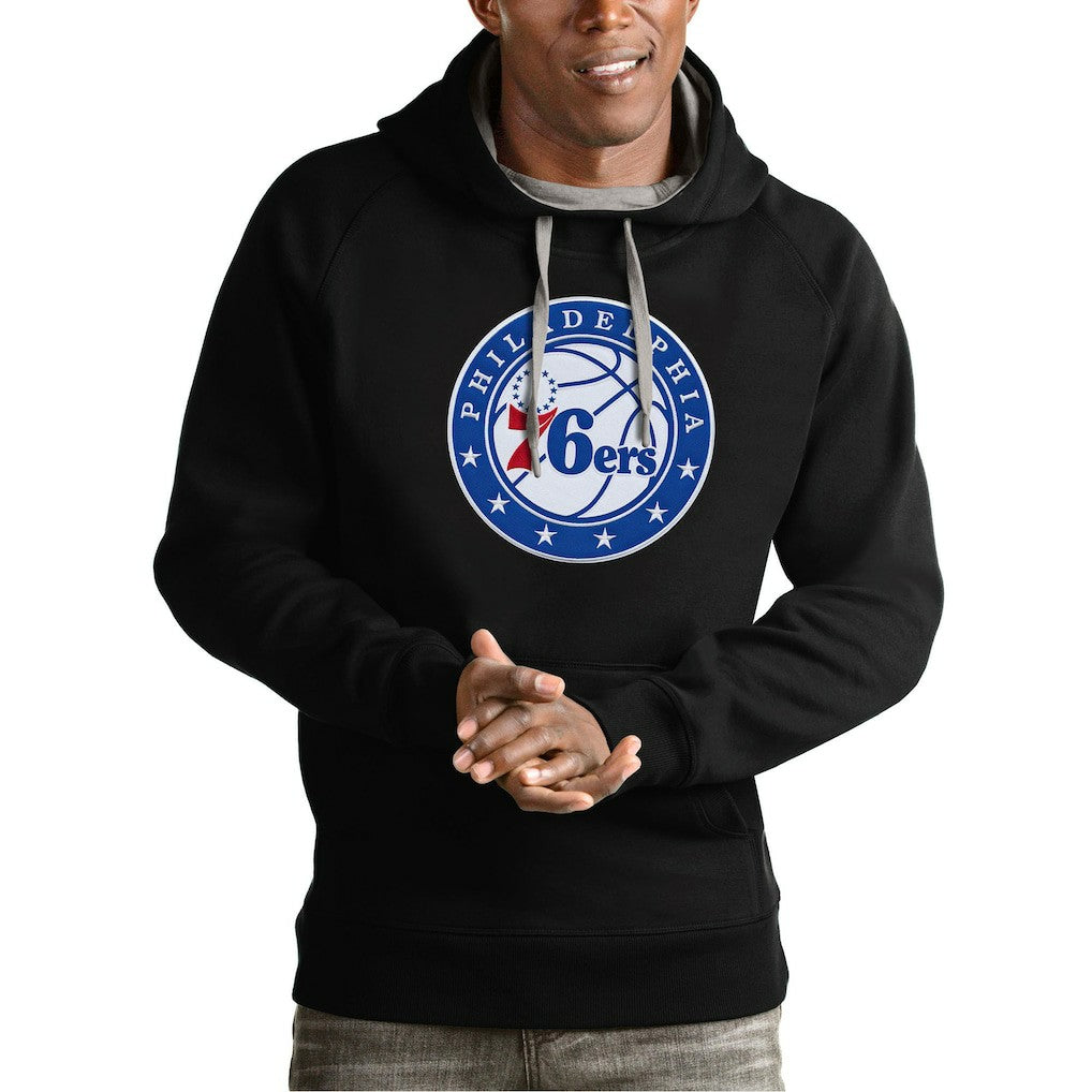 NBA Philadelphia 76ers Antigua Team Logo Victory Pullover Hoodie