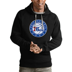 NBA Philadelphia 76ers Antigua Team Logo Victory Pullover Hoodie