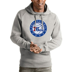 NBA Philadelphia 76ers Antigua Team Logo Victory Pullover Hoodie