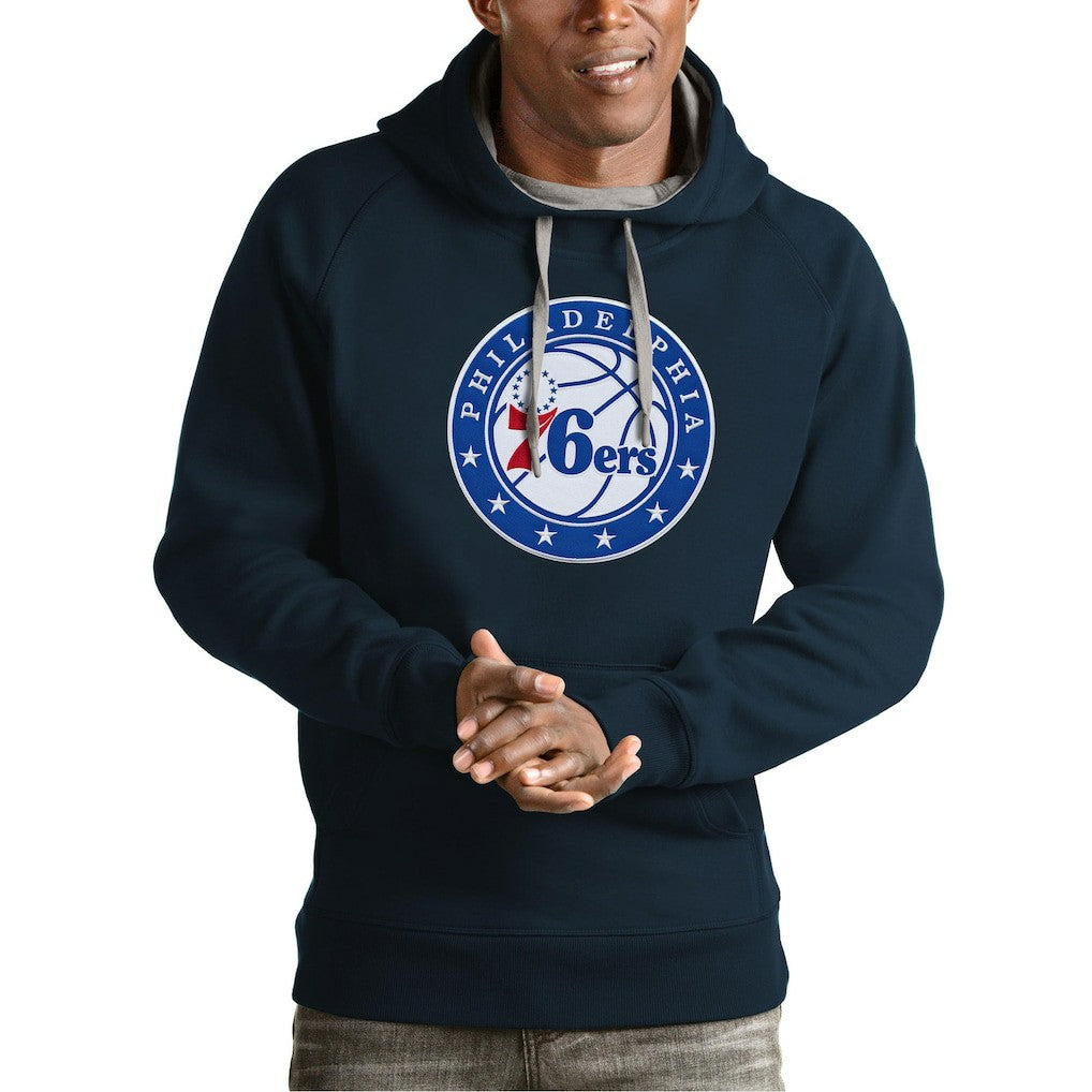 NBA Philadelphia 76ers Antigua Team Logo Victory Pullover Hoodie