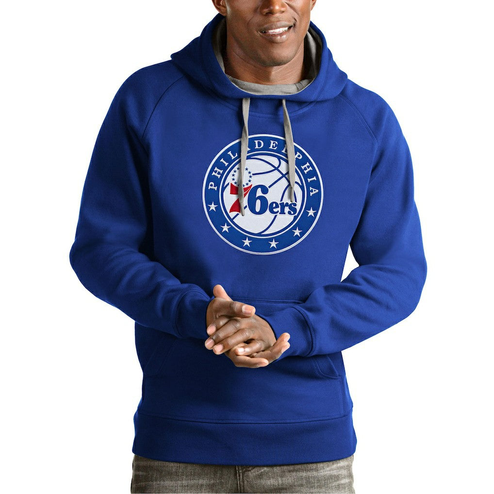 NBA Philadelphia 76ers Antigua Team Logo Victory Pullover Hoodie