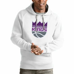 NBA Sacramento Kings Antigua Team Logo Victory Pullover Hoodie