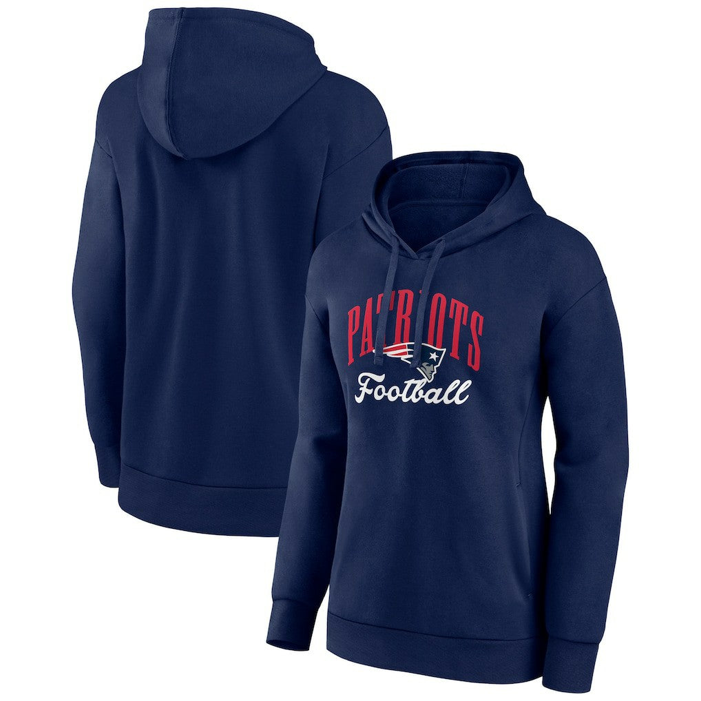 Women's Victory Script Pullover Hoodie - New England Patriots