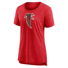 Women's Throwback Team Logo Tri-Blend T-Shirt - Atlanta Falcons