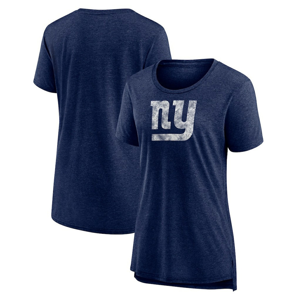 Women's Throwback Team Logo Tri-Blend T-Shirt - New York Giants