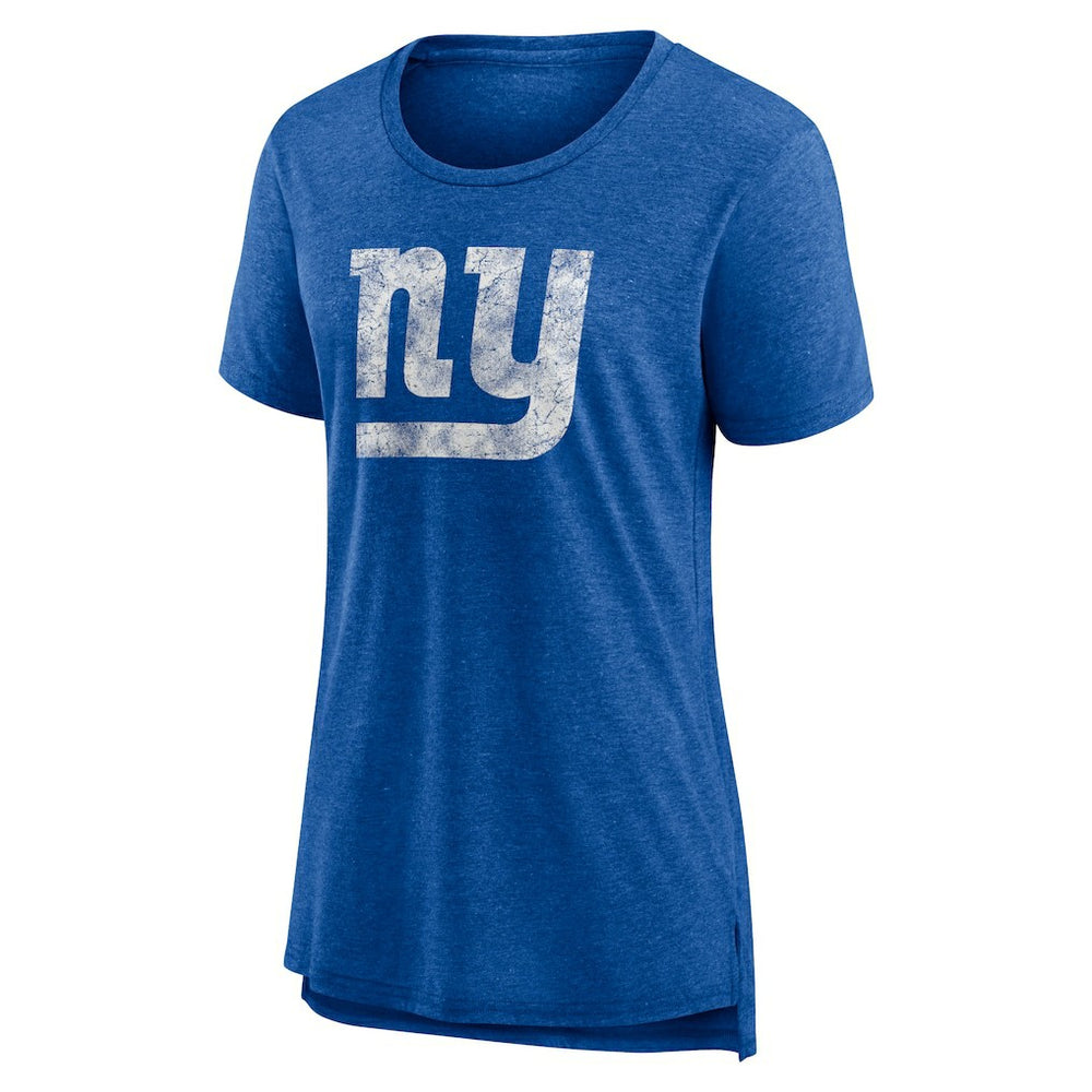 Women's Throwback Team Logo Tri-Blend T-Shirt - New York Giants