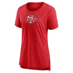 Women's Throwback Team Logo Tri-Blend T-Shirt - San Francisco 49ers