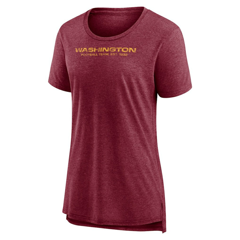 Women's Throwback Team Logo Tri-Blend T-Shirt - Washington Commanders