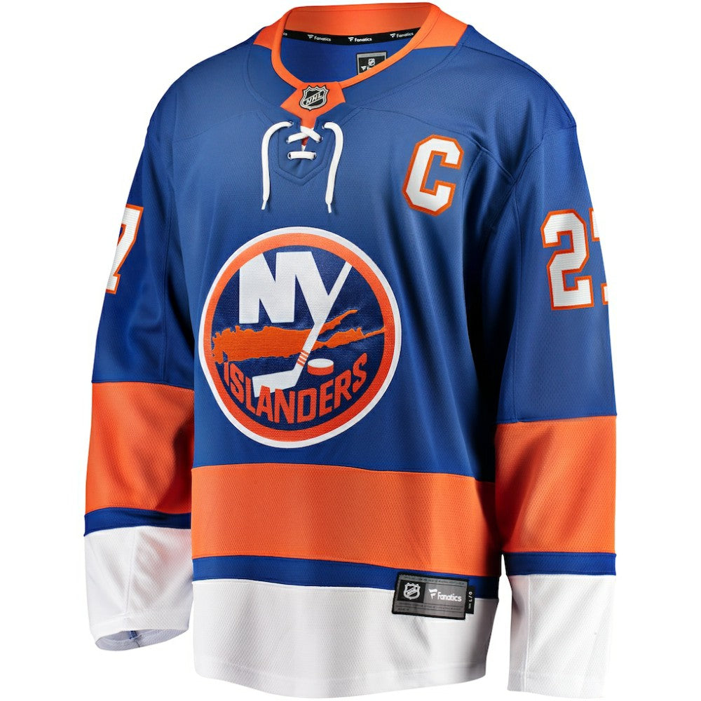 NHL Royal Anders Lee New York Islanders Fanatics Home Captain Patch Breakaway Player Jersey