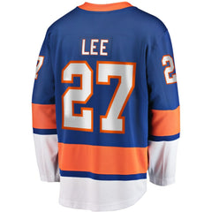NHL Royal Anders Lee New York Islanders Fanatics Home Captain Patch Breakaway Player Jersey