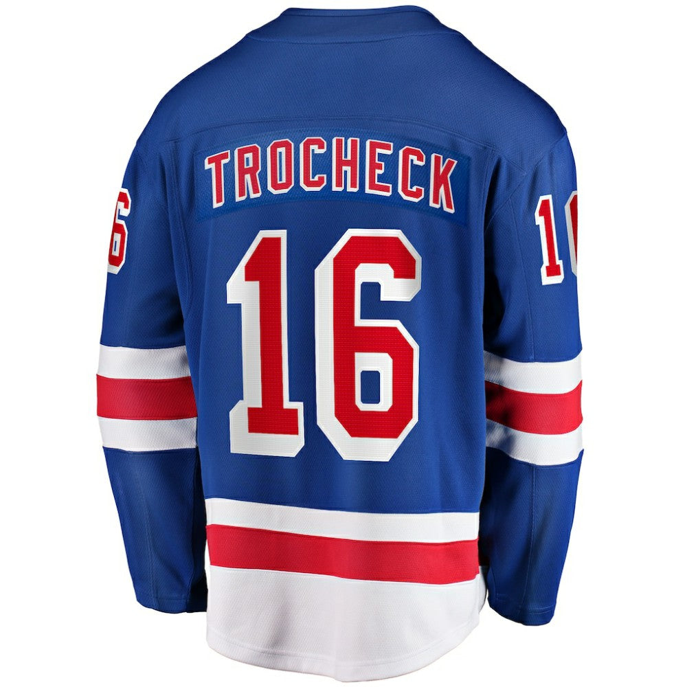 NHL Blue Vincent Trocheck New York Rangers Fanatics Home Breakaway Player Jersey