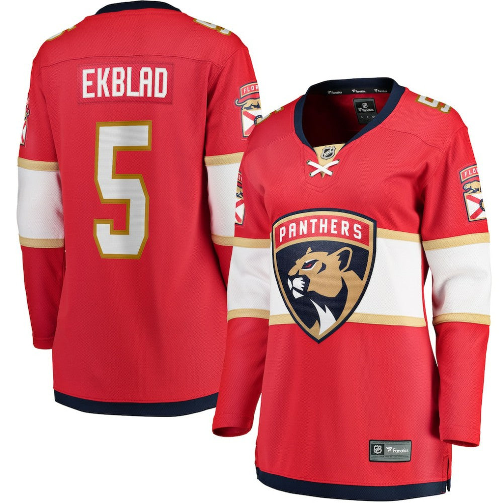 NHL Red Aaron Ekblad Florida Panthers Fanatics Women's Home Team Breakaway Player Jersey