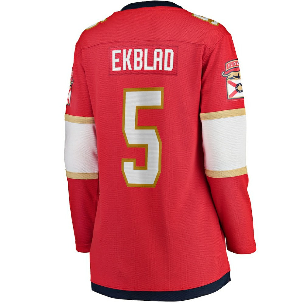 NHL Red Aaron Ekblad Florida Panthers Fanatics Women's Home Team Breakaway Player Jersey