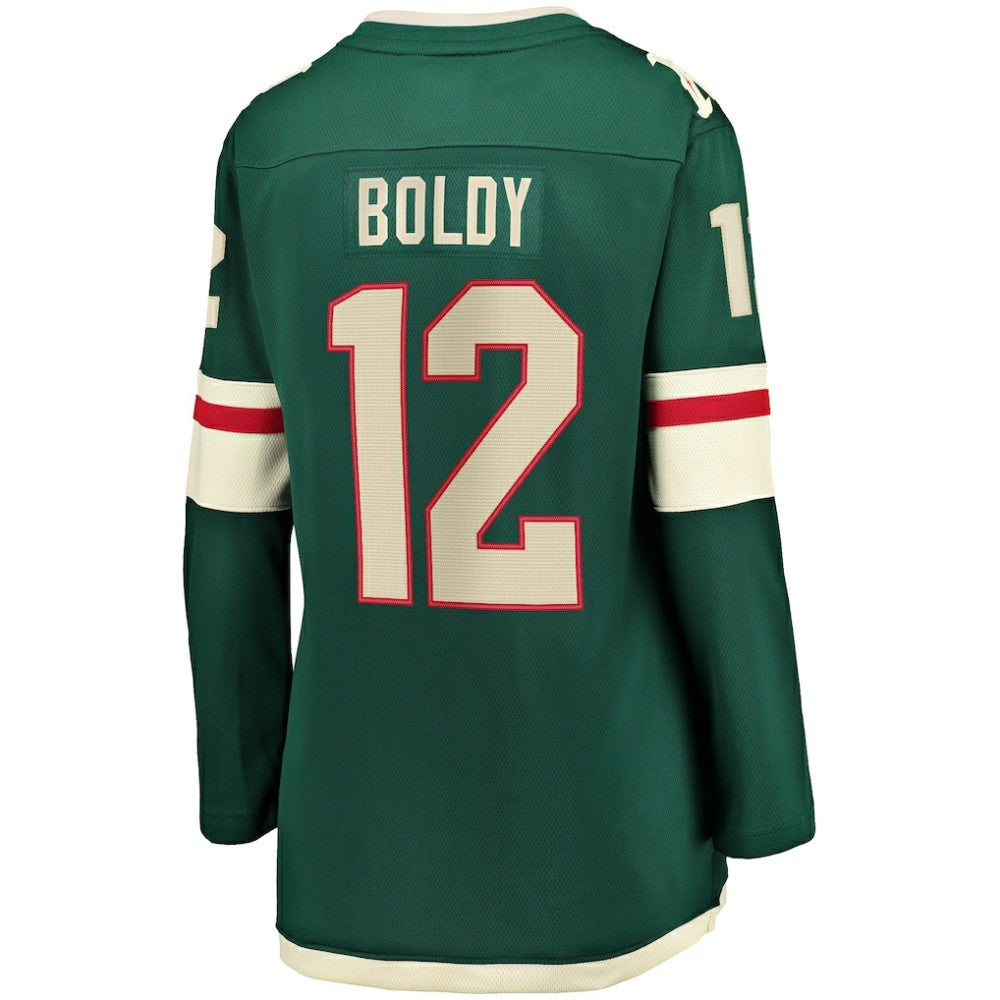 NHL Green Matthew Boldy Minnesota Wild Fanatics Women's Home Breakaway Player Jersey