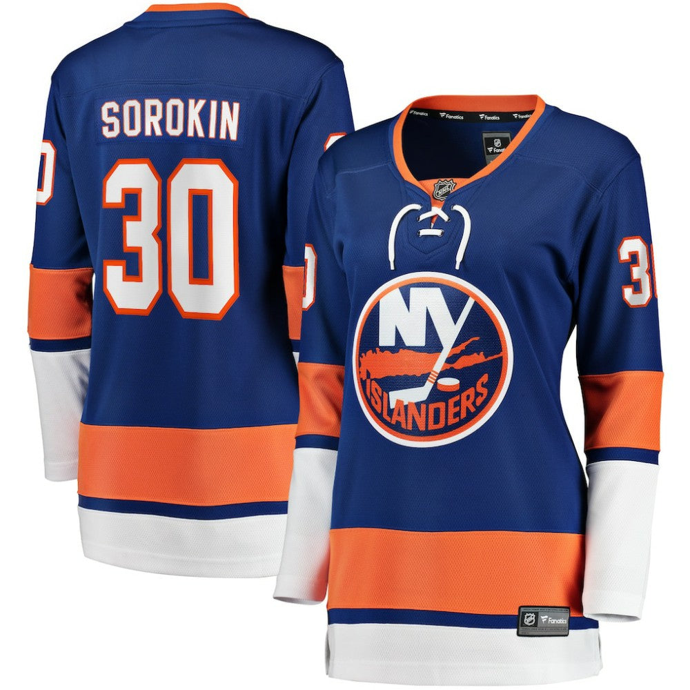 NHL Royal Ilya Sorokin New York Islanders Fanatics Women's Home Breakaway Player Jersey