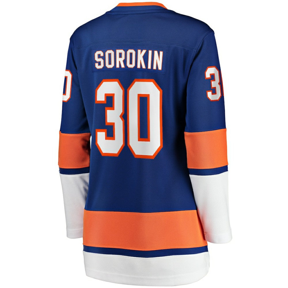 NHL Royal Ilya Sorokin New York Islanders Fanatics Women's Home Breakaway Player Jersey