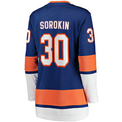 NHL Royal Ilya Sorokin New York Islanders Fanatics Women's Home Breakaway Player Jersey