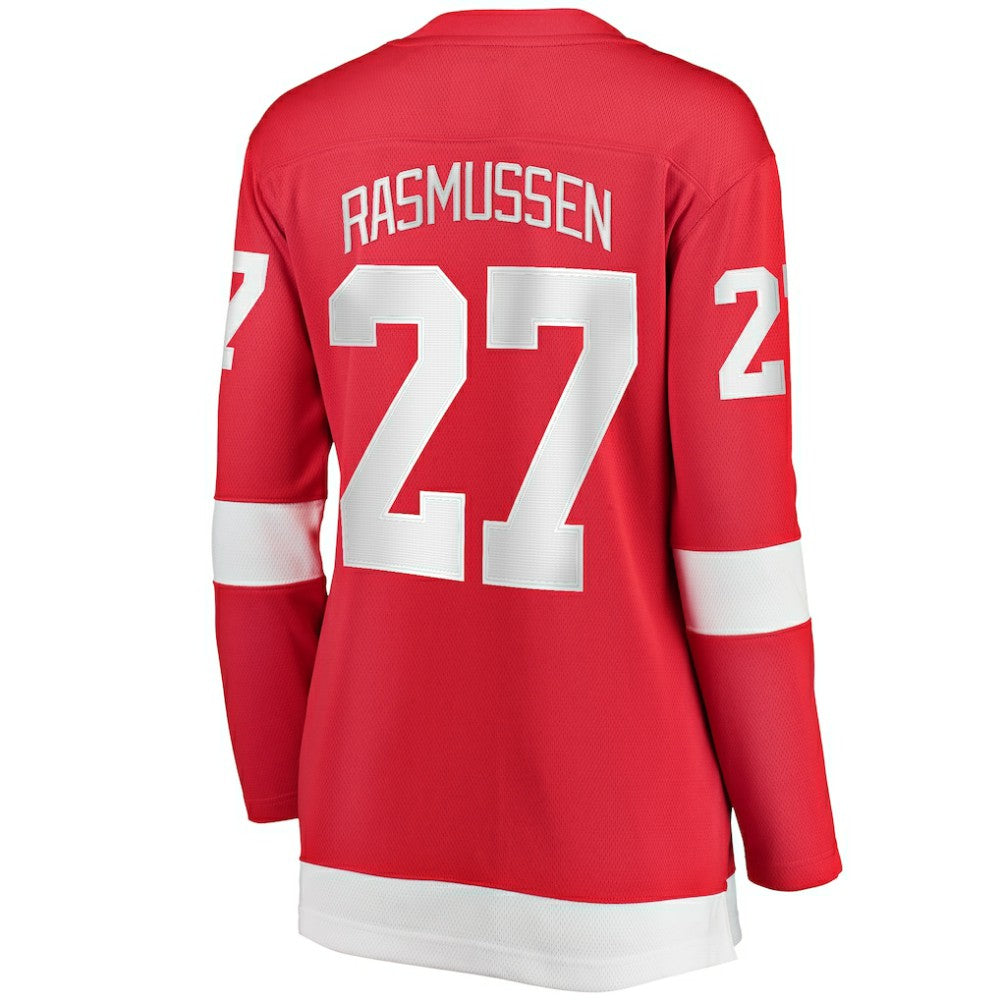 NHL Red Michael Rasmussen Detroit Red Wings Fanatics Women's Home Breakaway Player Jersey