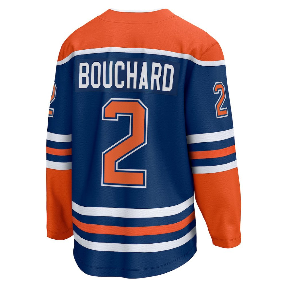 NHL Royal Evan Bouchard Edmonton Oilers Fanatics Home Breakaway Player Jersey