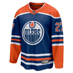 NHL Royal Brett Kulak Edmonton Oilers Fanatics Home Breakaway Player Jersey