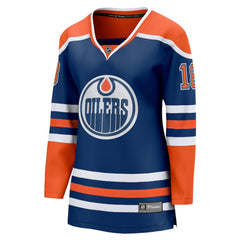 NHL Royal Zach Hyman Edmonton Oilers Fanatics Women's Home Breakaway Player Jersey