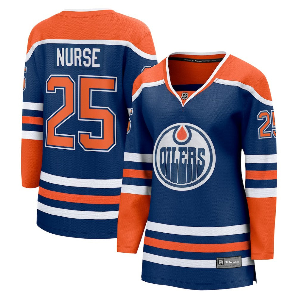 NHL Royal Darnell Nurse Edmonton Oilers Fanatics Women's Home Breakaway Player Jersey