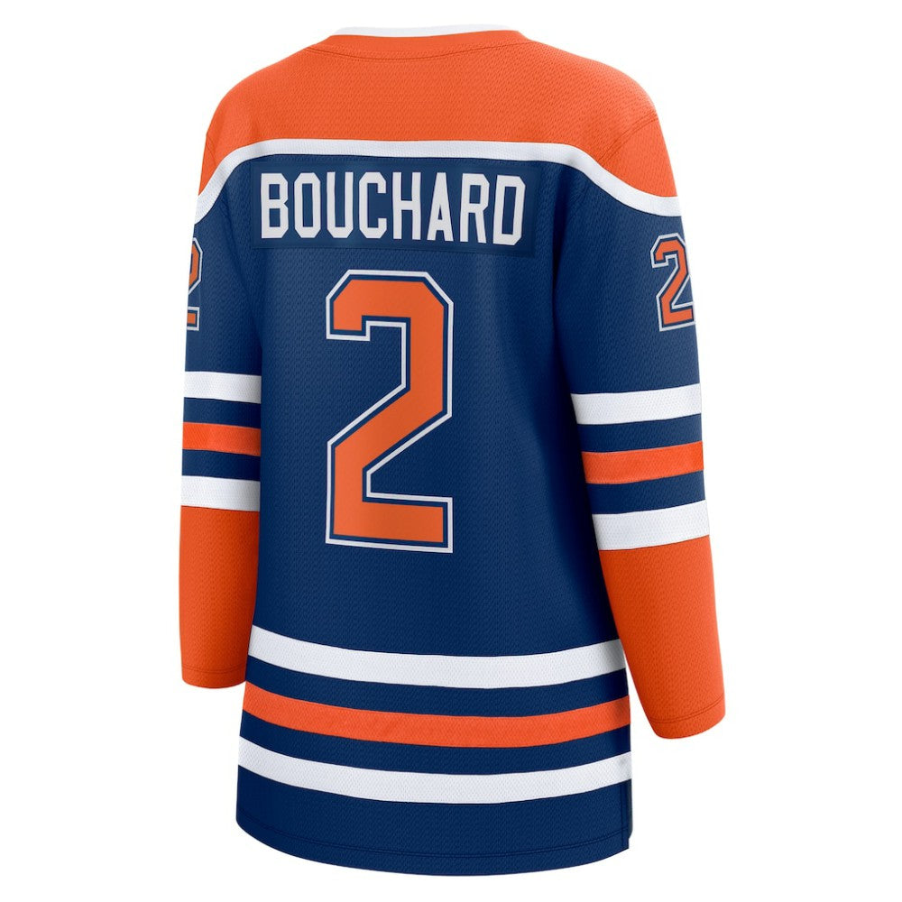 NHL Royal Evan Bouchard Edmonton Oilers Fanatics Women's Home Breakaway Player Jersey