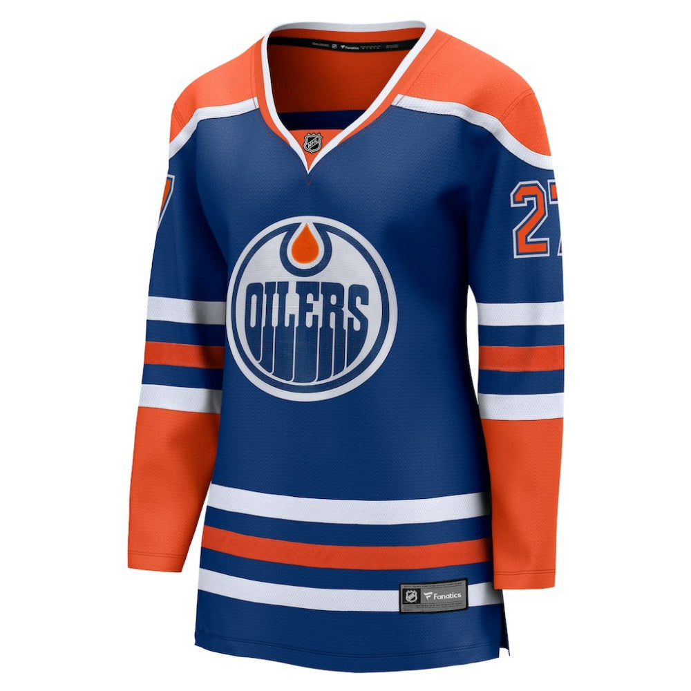 NHL Royal Brett Kulak Edmonton Oilers Fanatics Women's Home Breakaway Player Jersey