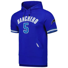 NBA Paolo Banchero Orlando Magic Pro Standard Name & Number Short Sleeve Pullover Hoodie