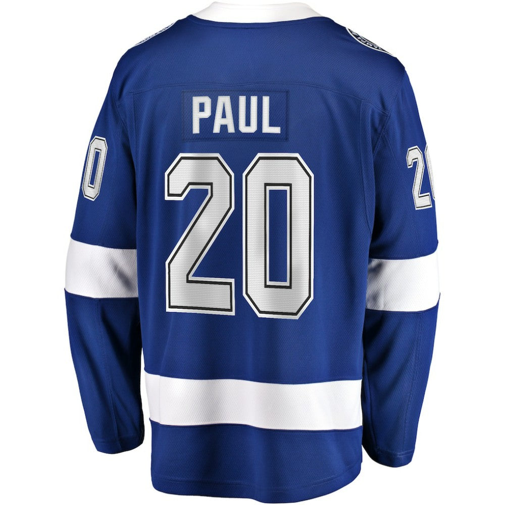 NHL Blue Nicholas Paul Tampa Bay Lightning Fanatics Home Breakaway Player Jersey