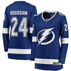 NHL Blue Zach Bogosian Tampa Bay Lightning Fanatics Women's Home Breakaway Player Jersey