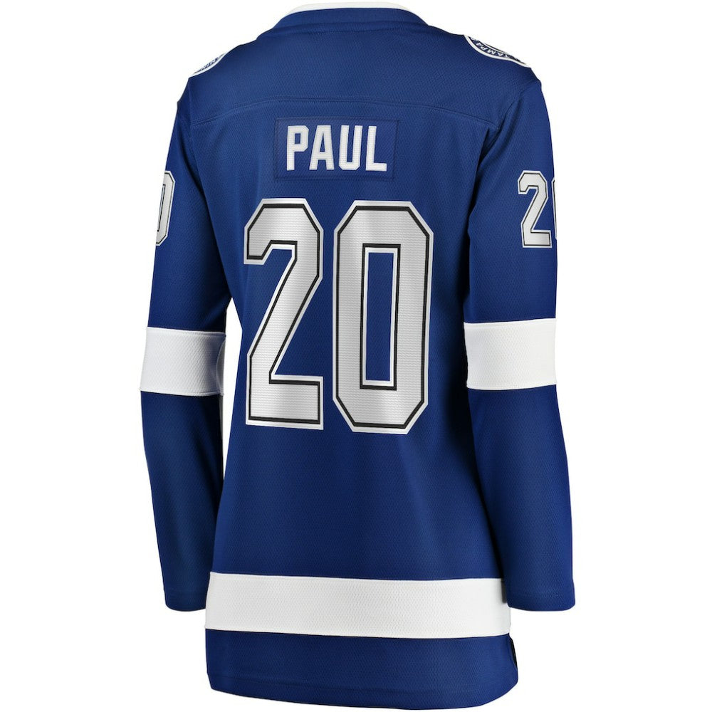 NHL Blue Nicholas Paul Tampa Bay Lightning Fanatics Women's Home Breakaway Player Jersey
