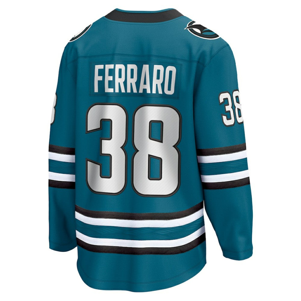 NHL Teal Mario Ferraro San Jose Sharks Fanatics Home Breakaway Player Jersey
