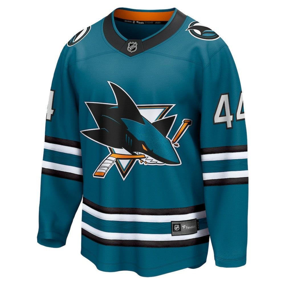 NHL Teal Marc-Edouard Vlasic San Jose Sharks Fanatics Home Breakaway Player Jersey