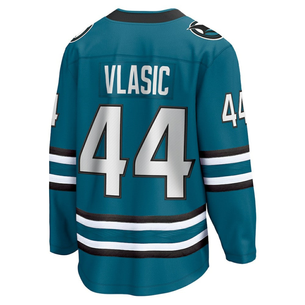 NHL Teal Marc-Edouard Vlasic San Jose Sharks Fanatics Home Breakaway Player Jersey