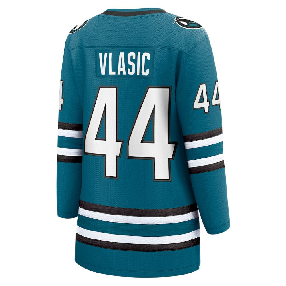 NHL Teal Marc-Edouard Vlasic San Jose Sharks Fanatics Women's Home Breakaway Player Jersey