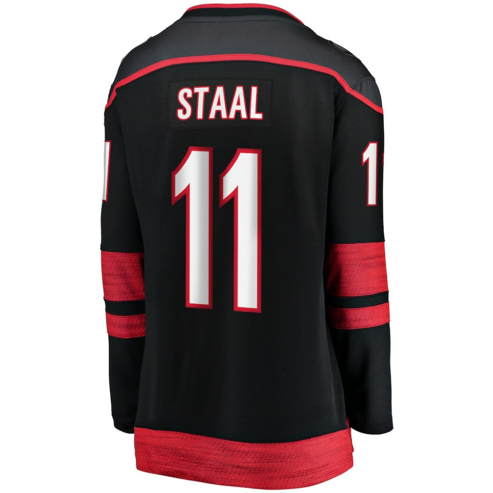 NHL Black Jordan Staal Carolina Hurricanes Fanatics Women's Home Captain Patch Breakaway Player Jersey