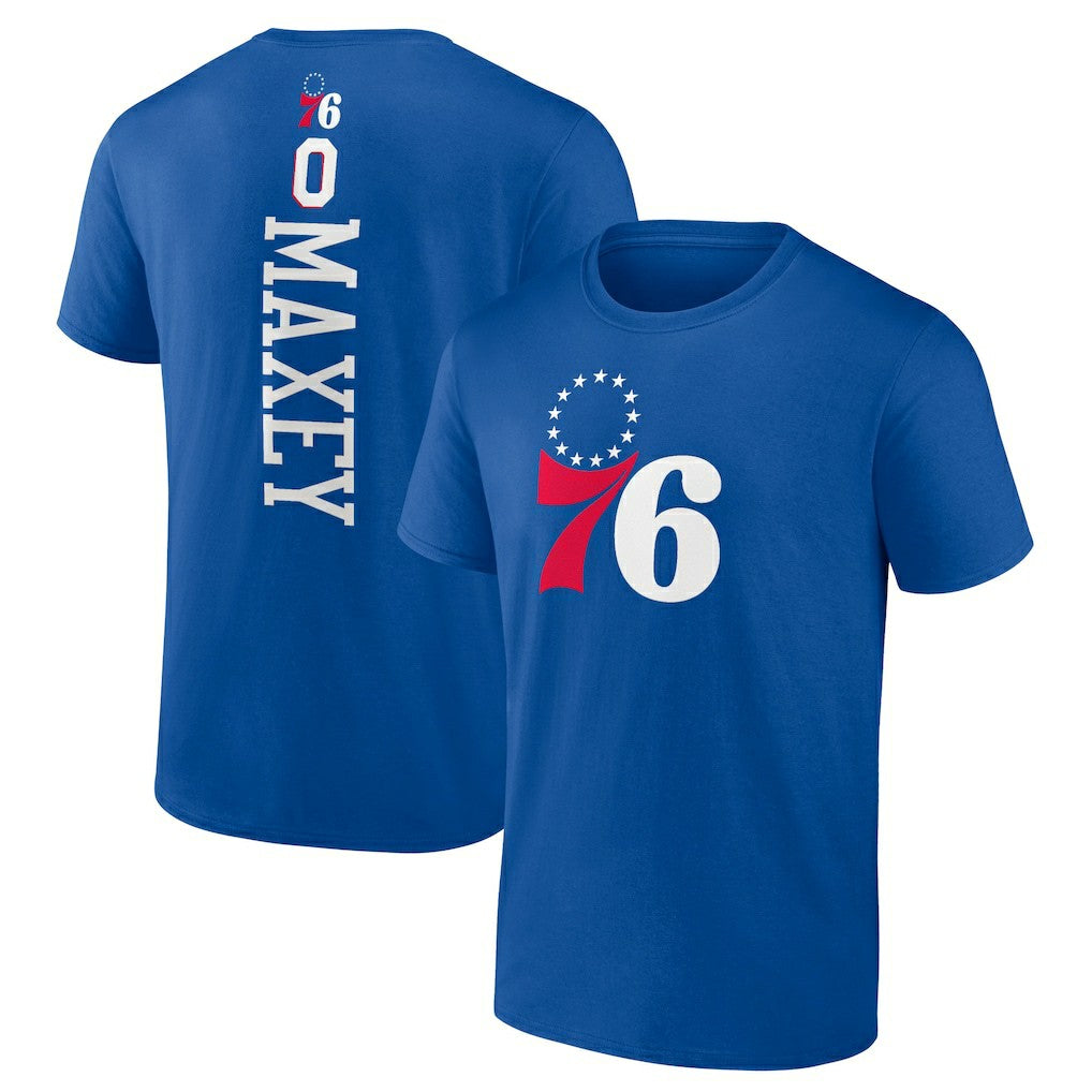 NBA Tyrese Maxey Philadelphia 76ers Playmaker Name & Number T-Shirt