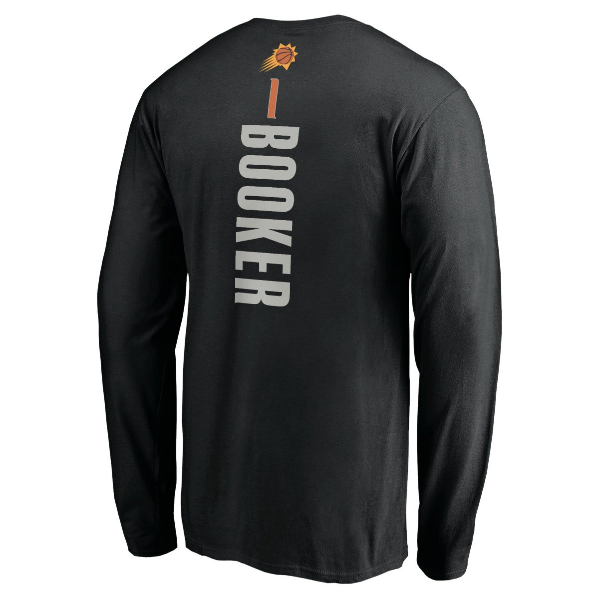 NBA Devin Booker Phoenix Suns Playmaker Name & Number Long Sleeve T-Shirt
