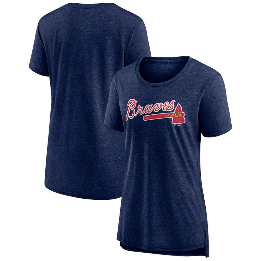MLB Atlanta Braves Women's Official Wordmark Tri-Blend T-Shirt