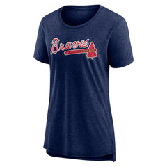 MLB Atlanta Braves Women's Official Wordmark Tri-Blend T-Shirt