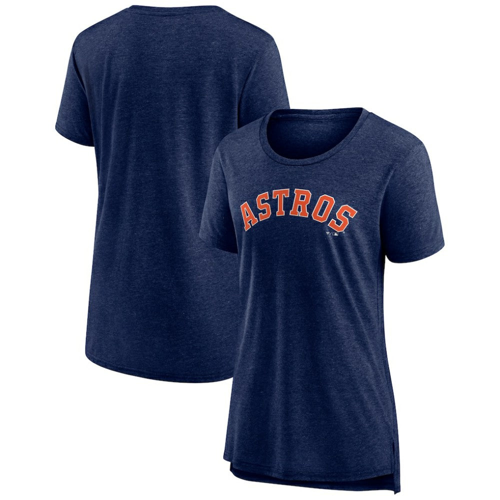 MLB Houston Astros Women's Official Wordmark Tri-Blend T-Shirt