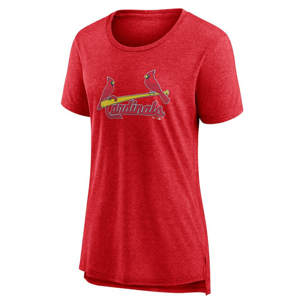 MLB St. Louis Cardinals Women's Official Wordmark Tri-Blend T-Shirt