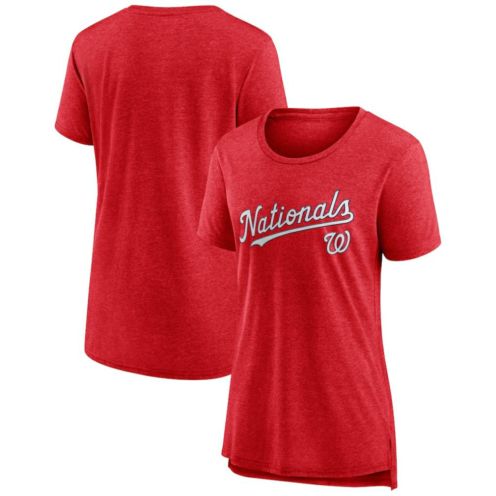 MLB Washington Nationals Women's Official Wordmark Tri-Blend T-Shirt