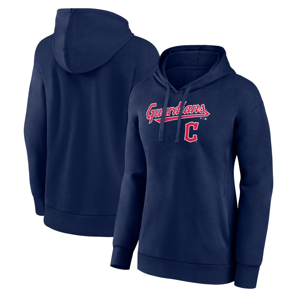 MLB Cleveland Guardians Women's Team Lockup Pullover Hoodie