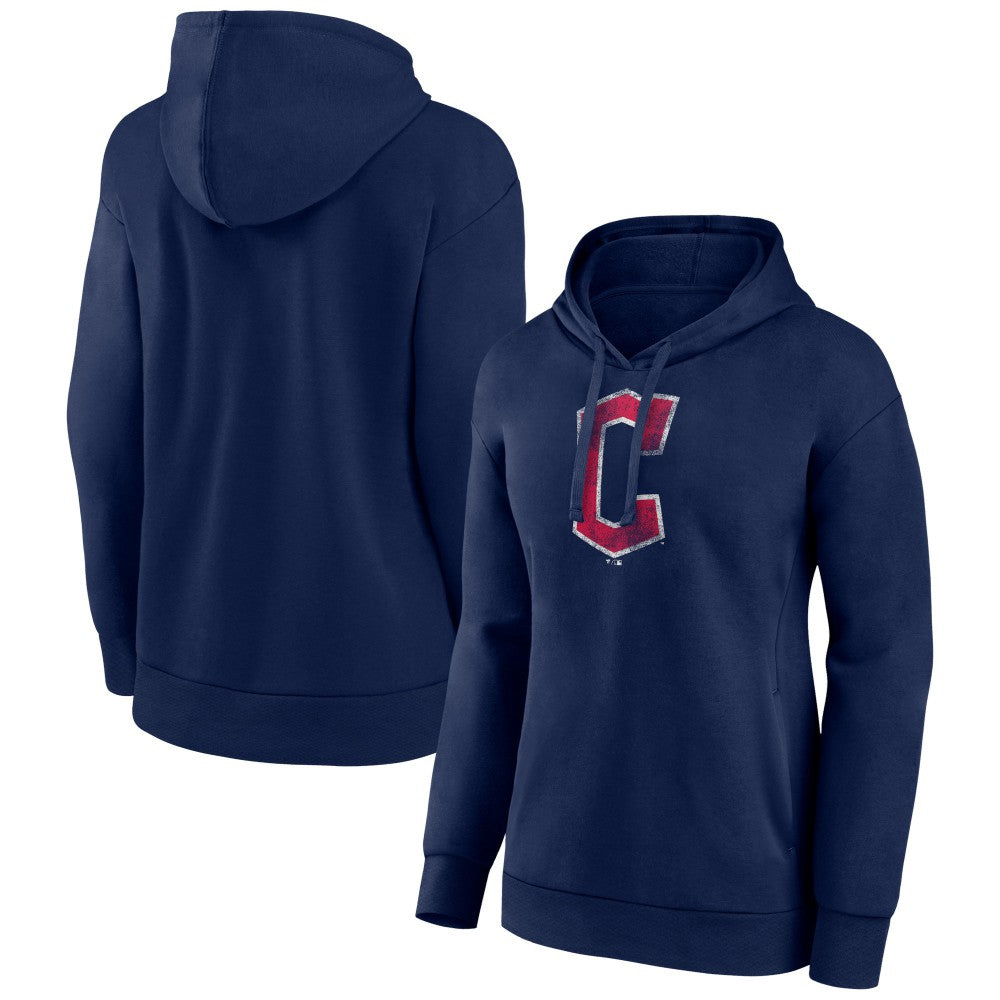 MLB Cleveland Guardians Women's Distressed Team Pullover Hoodie
