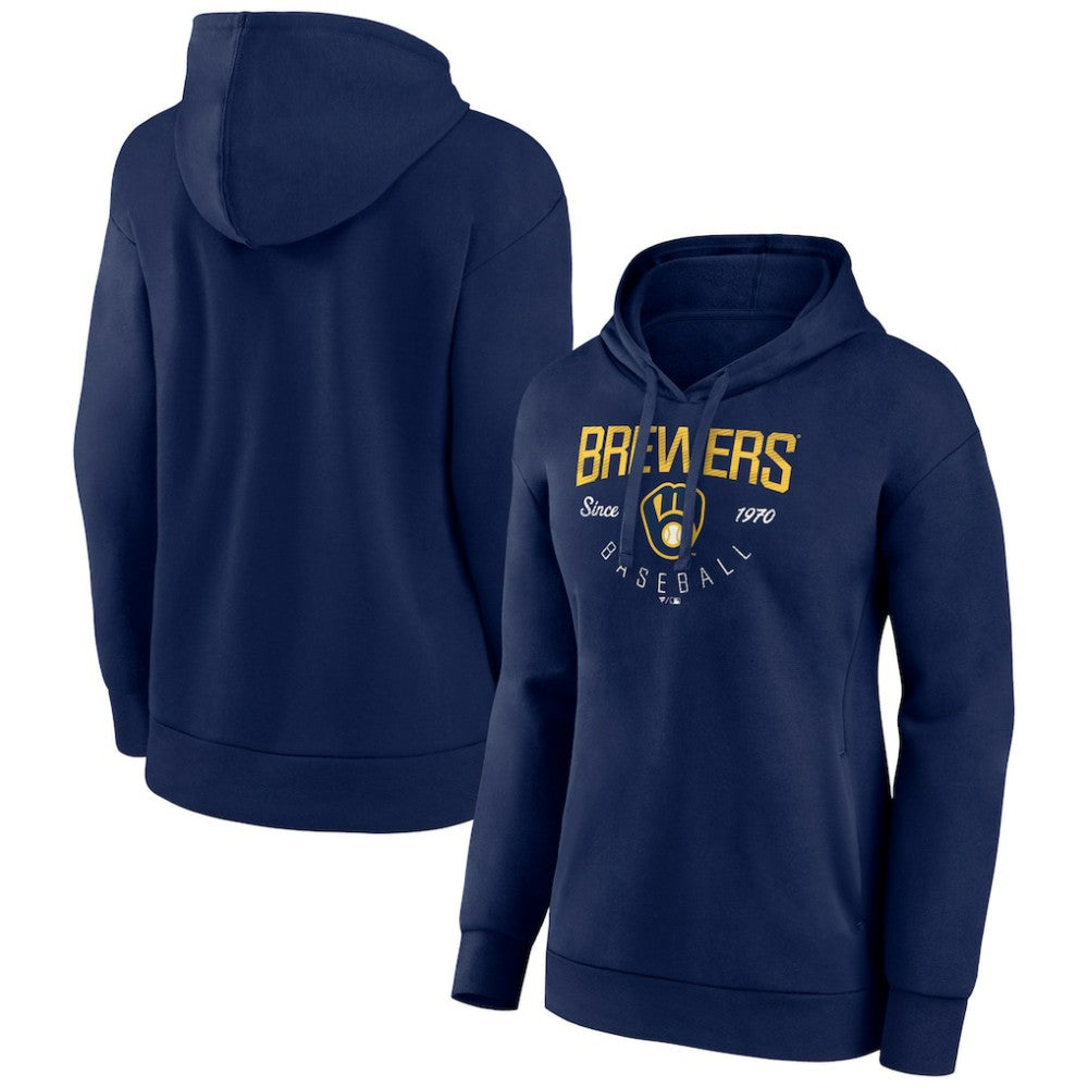 MLB Milwaukee Brewers Women's Live For It Pullover Hoodie