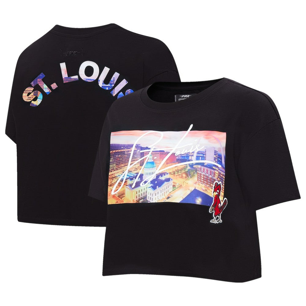 MLB St. Louis Cardinals Pro Standard Women's Cityscape Boxy T-Shirt