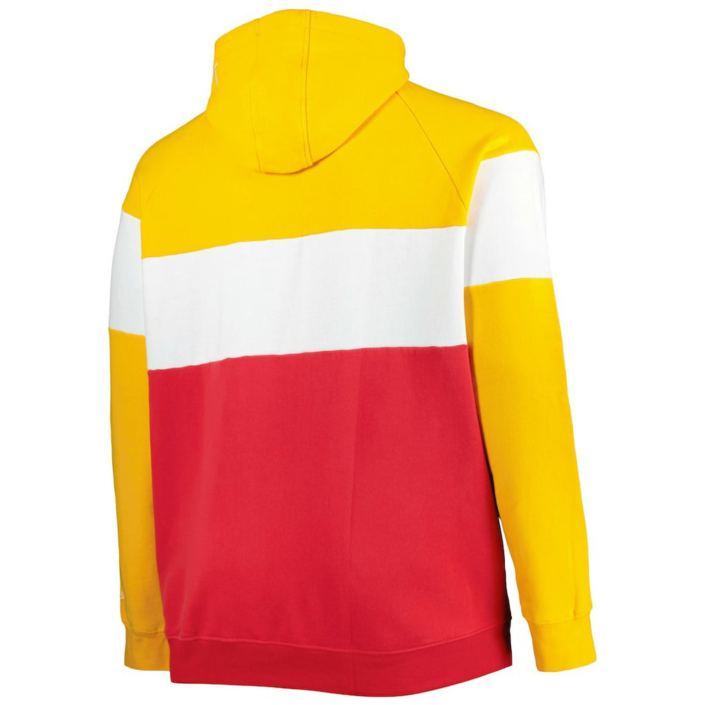 Big & Tall Current Colorblock Raglan Fleece Pullover Hoodie - Kansas City Chiefs