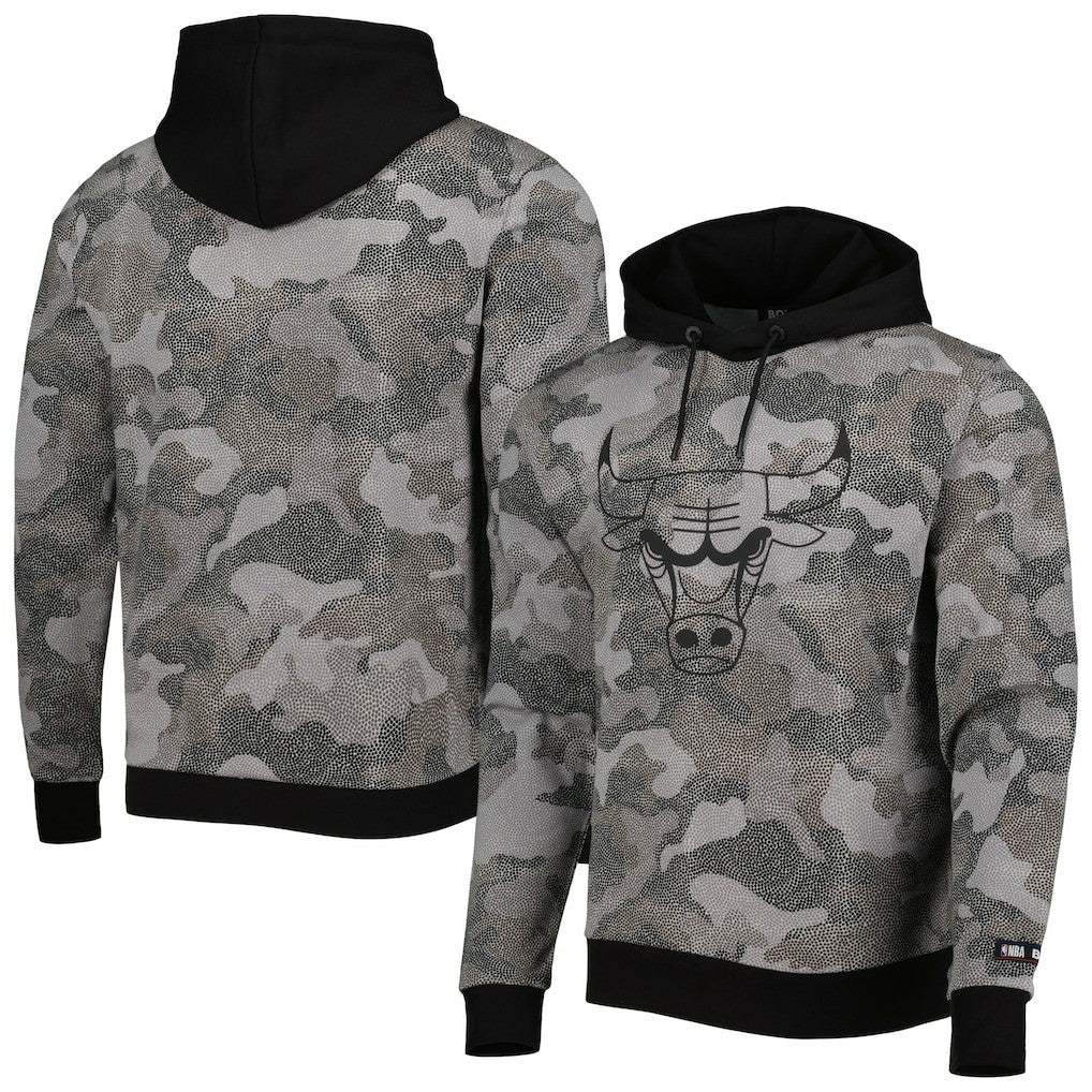 NBA Chicago Bulls Hugo Boss Camo Pullover Hoodie